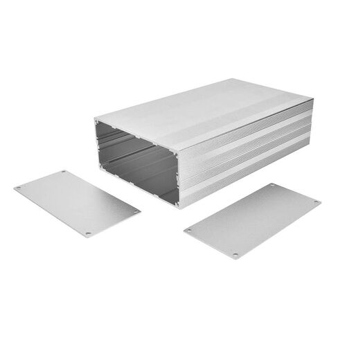Aluminum Alloy Electronic Project Enclosure Box Heavy Duty Sandblast Oxidized Silver Case for PCB DIY Electronics 68x145x250mm with Screws Included Durable Protective Shell in Kuwait