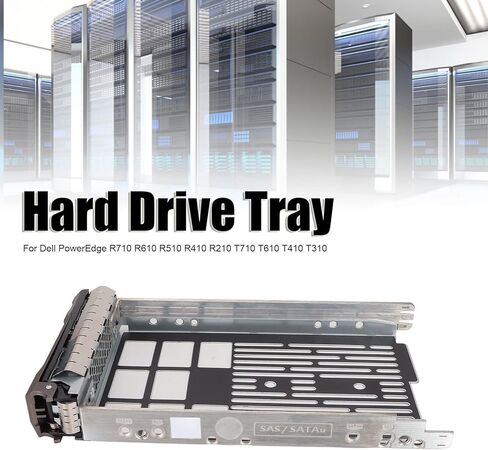 3.5in Hard Drive Tray, SAS HDD Tray with 4 Screws for Improved Disk Stability, for PowerEdge R710 R610 R510 R410 R210 T710 T610 T410 T310 in Kuwait