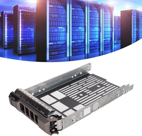 3.5in Hard Drive Tray, SAS HDD Tray with 4 Screws for Improved Disk Stability, for PowerEdge R710 R610 R510 R410 R210 T710 T610 T410 T310 in Kuwait