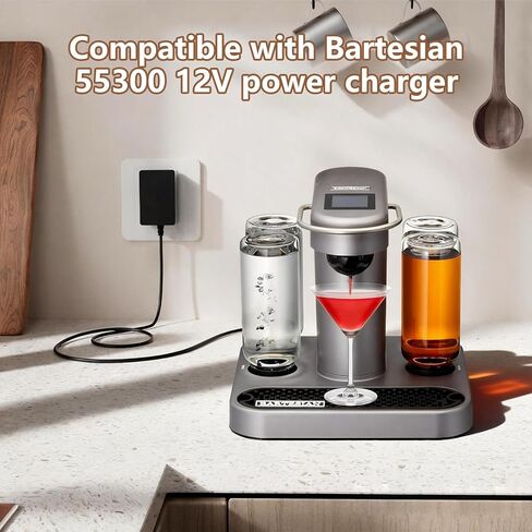 سلك طاقة 12 فولت متوافق مع Bartesian 55300 55304 55306 55310 Premium Cocktail and Margarita Machine آلة كوكتيل احترافية 12 فولت استبدال مصدر الطاقة PSU in Kuwait