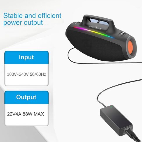 22V Charger Replacement for Skullcandy Barrel Bluetooth Boombox XT Party Wireless Speaker Compatible with Skullcandy Barrel 2SKSK1849 RY72A220320M2 2SKAC1890B0W2 Power Supply Mains PSU in Kuwait