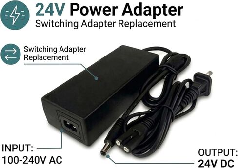 24V Power Adapter Compatible with Bambu Lab AMS 2 Pro Automatic Material System, Switching Adapter Replacement for ADS-96HLA-19-1 24096E Power Supply Cord Charger in Kuwait