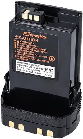 Arrowmax AMCL7038-3200-D Battery Compatible with Motorola APX6000 APX6000XE APX7000 APX7000L APX7000XE APX8000 SRX2200 PMNN4486A in Kuwait