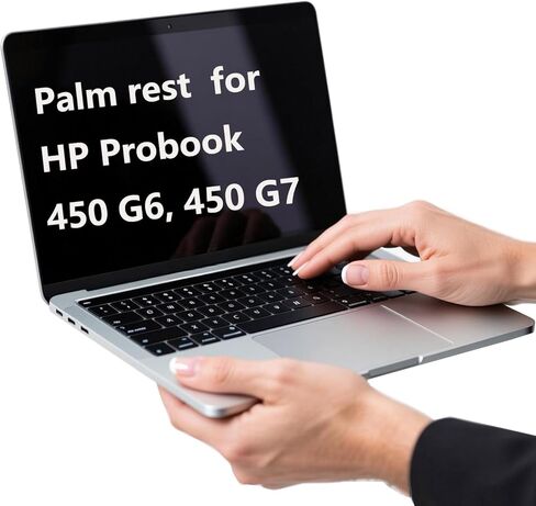 L45090-001 مسند راحة اليد العلوي البديل مع لوحة مفاتيح بإضاءة خلفية لجهاز HP Probook 450 G6/G7، سلسلة 455 G6/G7، غطاء علوي فضي in Kuwait