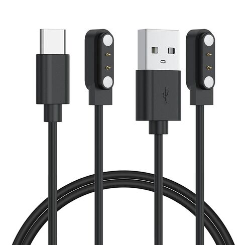 Vancle 2 حزمة لشاحن الساعة الذكية Gloryfit، كابل شحن مغناطيسي USB&USB-C للساعات الذكية GloryFit T80 T70 T60 T50 P99 P98 in Kuwait