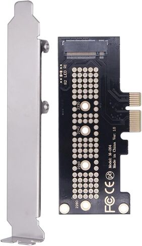 PCIe to M.2 NVMe SSD Adapter Card - Tool-Free Installation for 2230 2242 2260 2280 Sizes | Desktop PC Storage Upgrade‌ in Kuwait