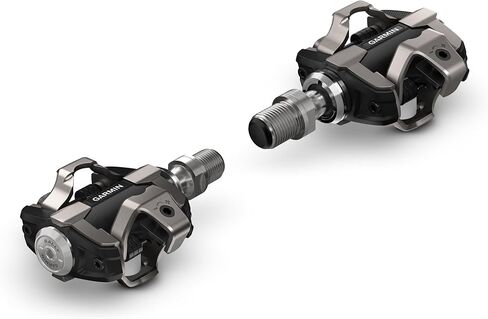 دواسات عداد الطاقة مزدوجة الاستشعار من Garmin Rally XC200، دواسات ركوب الدراجات الجبلية MTB المتوافقة مع Shimano SPD مع قياس الطاقة اليسرى واليمنى (010-02388-04) (متجددة) in Kuwait
