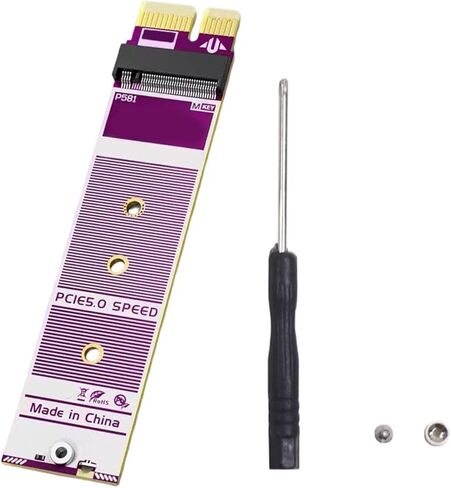 2 M.2 NVMe PCIe 5.0 Adapter Card 8Gbps Speed & Screwdriver Set for 2280/2242 / 2230 Storage Expansion Extension Card Storage Board Data Transfer Expansion Hard in Kuwait