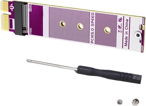 2 M.2 NVMe PCIe 5.0 Adapter Card 8Gbps Speed & Screwdriver Set for 2280/2242 / 2230 Storage Expansion Extension Card Storage Board Data Transfer Expansion Hard in Kuwait