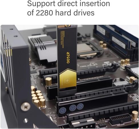 2 M.2 NVMe PCIe 5.0 Adapter Card 8Gbps Speed & Screwdriver Set for 2280/2242 / 2230 Storage Expansion Extension Card Storage Board Data Transfer Expansion Hard in Kuwait