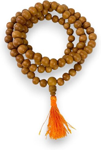 LOVENSPIRE Sandalwood Mala, Sandalwood Japa Mala, 108 Meditation Mala, Buddhist Mala, 108 Mala Beads, Sandalwood Rosary, Hindu Prayer Mala, 108 Mala Necklace in Saudi Arabia