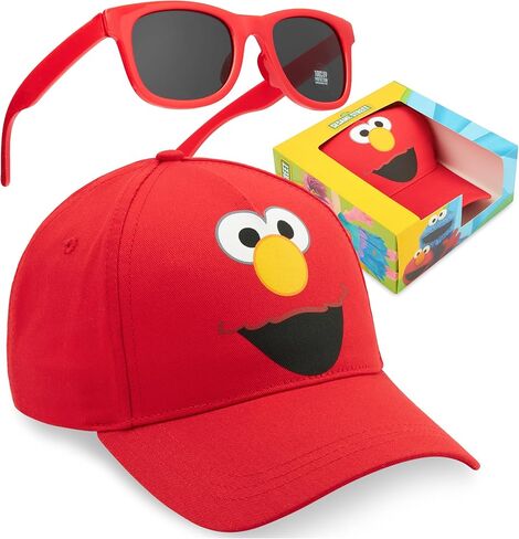 باو باترول | العجلات الساخنة | طقم قبعة بيسبول ونظارات شمسية للأطفال من Sesame Street مع حماية من الأشعة فوق البنفسجية، هدايا للأولاد من عمر 2 إلى 6 سنوات in Kuwait