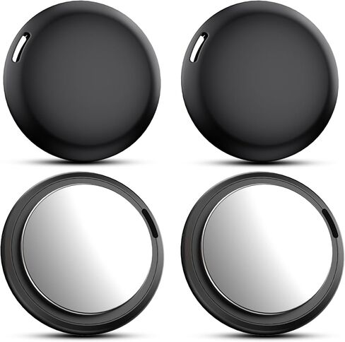 Air Bluetooth Tracker Tags – 4 Pack, Item Finder for Keys Wallet Luggage, Key Finder Locator with Loud Sound, Smart Wallet Tracker Compatible with Find My Network (iOS Only), Waterproof Black in Kuwait