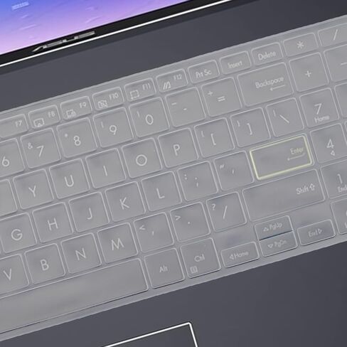 غطاء لوحة المفاتيح لجهاز ASUS Vivobook Go Laptop L510KA L510KA-NB21 L510KA-ES04 15.6 بوصة غطاء حماية للوحة مفاتيح الكمبيوتر المحمول - شفاف in Kuwait
