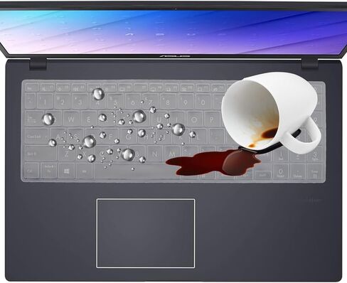 غطاء لوحة المفاتيح لجهاز ASUS Vivobook Go Laptop L510KA L510KA-NB21 L510KA-ES04 15.6 بوصة غطاء حماية للوحة مفاتيح الكمبيوتر المحمول - شفاف in Kuwait