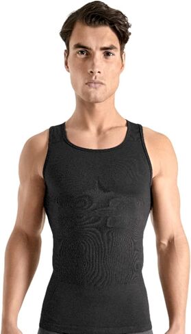 Rounderbum | Mens Underwear Seamless Compression Tank Top for Men | Mens Undershirt Premium Quality Mens Compression Shirt in Saudi Arabia