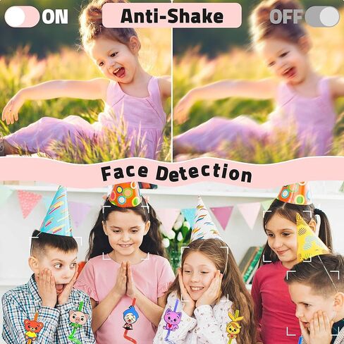 Digital Camera, FHD 1080P Compact Camera with 32GB Card，48MP Camera 2.4'' LCD 16X Digital Zoom for Kid Student Children Teen Girl Boy(Black) in Kuwait