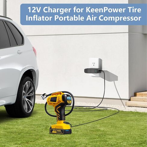 شاحن 12 فولت لاستبدال منفاخ الإطارات KeenPower لـ KeenPower C218Y CT160 C219 BC219 منفاخ الإطارات اللاسلكي محول ضاغط الهواء المحمول سلك الطاقة in Kuwait