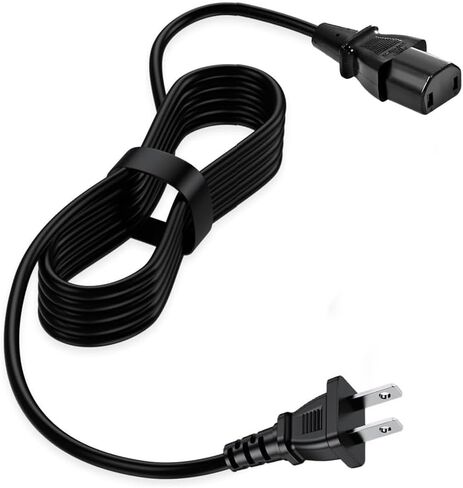 كابل سلك طاقة 2 Prong AC متوافق مع TCL Roku 55 بوصة 65 بوصة 75 بوصة فئة 6 سلسلة 4K تلفزيون ذكي R635 55R635 65R625 65R635 75R635 75S431 75S435 75-R635 UHD Mini-LED QLED Dolby Vision HDR in Kuwait