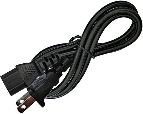 كابل سلك طاقة 2 Prong AC متوافق مع TCL Roku 55 بوصة 65 بوصة 75 بوصة فئة 6 سلسلة 4K تلفزيون ذكي R635 55R635 65R625 65R635 75R635 75S431 75S435 75-R635 UHD Mini-LED QLED Dolby Vision HDR in Kuwait