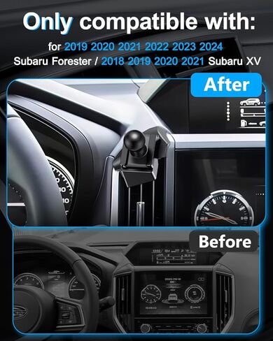 ELOHEI Phone Mount for Subaru Forester/XV with Custom Base, Custom Fit Car Phone Holder for Subaru Forester 2019 2020 2021 2022 2023 2024 / Subaru XV 2018 2019 2020 2021 Car Accessories (HE05) in Kuwait