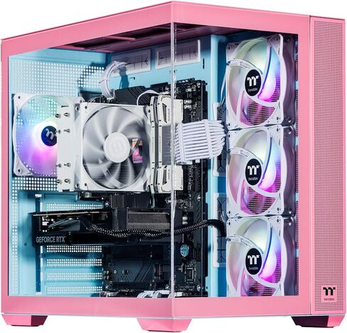 Velztorm Pink Fultix Prebuilt Gaming PC (AMD Ryzen 5-5500, GeForce RTX 5060, 16GB DDR4, 1TB PCIe SSD, RGB Fans, 750W PSU, WiFi 5, Bluetooth 5.0, RJ-45, 1 Display Port, HDMI, Win 11 Home) in Kuwait