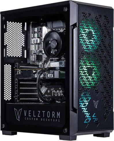 Velztorm Pink Fultix Prebuilt Gaming PC (AMD Ryzen 5-5500, GeForce RTX 5060, 16GB DDR4, 1TB PCIe SSD, RGB Fans, 750W PSU, WiFi 5, Bluetooth 5.0, RJ-45, 1 Display Port, HDMI, Win 11 Home) in Saudi Arabia