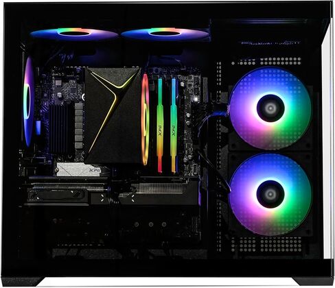 سطح المكتب STORMCRAFT Sirius Gaming Desktop Intel i5 14400F، RTX 5060 Ti 16GB، 32GB DDR5 6000 MHz، 1TB NVMe SSD، مجموعة شرائح B760، USB Type-C، VR-Ready، Wi-Fi 6E، بلوتوث، Win 11 Home، أجهزة الكمبيوتر البرجية للألعاب AI in Kuwait