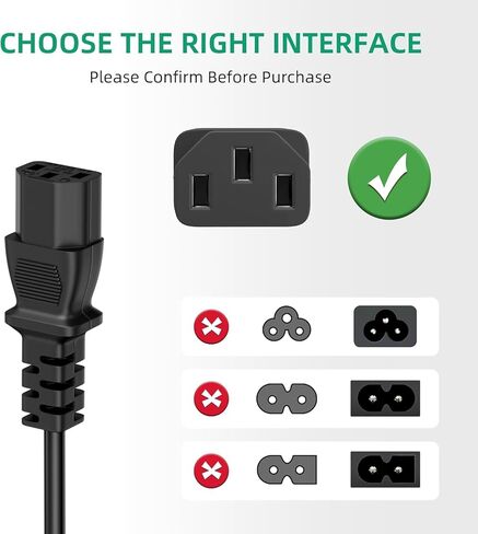 Power Station Power Cord for Ecoflow Charger 3 Prong AC Power Cord for ECOFLOW Delta Pro 3/Delta Pro Ultra/Delta 2 Max Power Supply Cord 5 Feet in Kuwait