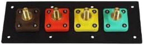 4 Position CAM Lock Panel, 400 Amp, 3 Phase 480V, Male, 90°, Threaded Post Connections with NEMA 3R Cap and Lanyard Covers, Series 16 CAM Connectors, Power Distribution Panel in Kuwait