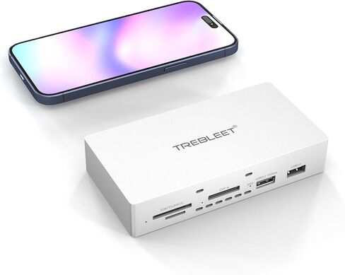 موزع USB4v2 بسرعة 80 جيجابت في الثانية، متوافق مع Thunderbolt 5، قاعدة توصيل صغيرة 8 في 1 مع فتحة NVMe SSD بسرعة 7000 ميجابايت/ثانية، 8K@60 هرتز، قارئ CFexpress Type A/SD 4.0، متوافق مع MacBook Pro وWindows والمزيد in Kuwait