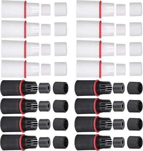16 Set Waterproof Plug Cover Rj45 Plug Waterproof Cap Protector Outdoor Ethernet Weatherproof End Cover for Outdoor Network Camera CCTV Pigtail Cable System Connection Lid Adapter in Kuwait