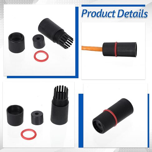 16 Set Waterproof Plug Cover Rj45 Plug Waterproof Cap Protector Outdoor Ethernet Weatherproof End Cover for Outdoor Network Camera CCTV Pigtail Cable System Connection Lid Adapter in Kuwait