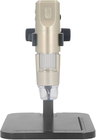 WiFi USB Digital Microscope, 1600X Portable Microscope with Adjustable Stand, 1080P HD Camera, Compatible with Phone Laptop PC in Kuwait