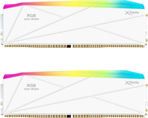 حل حشو V-Color Manta XFinity DDR5 RGB - وحدات 2X - ذاكرة وصول عشوائي 0 جيجابايت - متوافق مع Intel/AMD - أبيض مع قضيب إضاءة in Kuwait