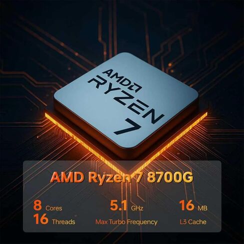 كمبيوتر سطح المكتب HP OmniDesk Tower • معالج AMD Ryzen 7 8700G ثماني النواة • ذاكرة DDR5 سعة 16 جيجابايت • وحدة تخزين سعة 1 تيرابايت (512 جيجابايت SSD + 512 جيجابايت خارجي) • HDMI + DP • Wi-Fi 6 • لوحة مفاتيح وماوس لاسلكيان • Windows 11 in Kuwait