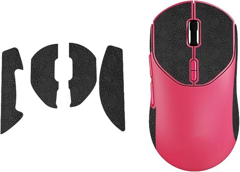 Anti-Slip Grip Tape for Rapoo VT2 MAX Mouse,Ultra-Thin Sweat-Absorbing Mouse Skin Sticker Set,Washable Reusable Non-Slip Grip for Esports Gaming Control,Black Snowflake Pattern in Kuwait