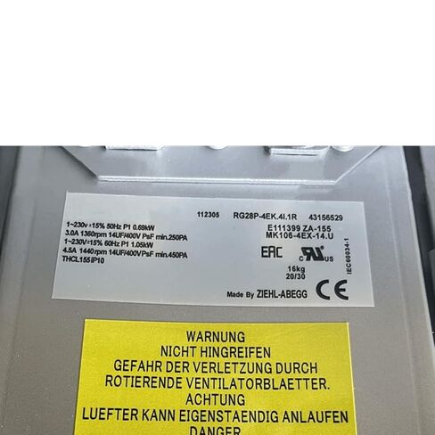 230V RG28P-4EK.4I.1R RE28P-4EK.41.1R 3.0/4.5A 0.69/1.05KW 1360/1440RPM 14uF/400V Cooling Fan in Kuwait