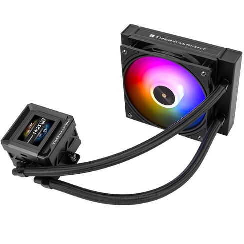 Thermalright FW SE 120 ARGB Black AIO Water Cooler, Liquid CPU Cooler, 2’’ LCD Screen-320x240 Resolution, 2000RPM High Speed,Compatible with AMD/AM4/AM5 & Intel lga1150/1151/1200/1700/1851 in Kuwait