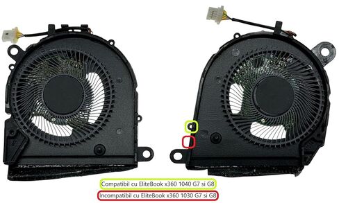 Cooling Fans Set Models EG50040S1-1C241-S9A, EG50040S1-1C251-S9A, ND35C06-19J18, ND35C05-19J17, M16006-001, M46735-001 for HP EliteBook x360 1040 G7, x360 1040 G8 in Kuwait