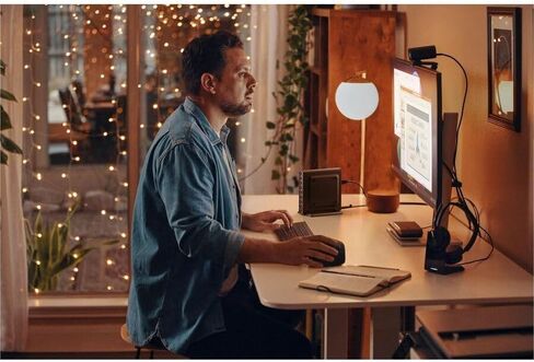 HP EliteDesk 8 G1a Desktop Computer - Mini PC - AMD Ryzen AI 5 PRO 340-16 GB RAM - 256 GB SSD - Windows 11 Pro - Radeon 840M Graphics - Jack Black - English Keyboard - IEEE 802.11b in Kuwait