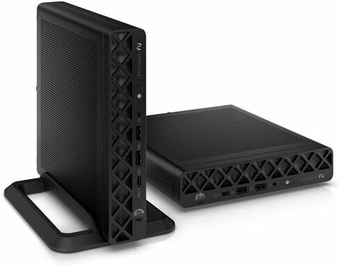 HP EliteDesk 8 G1a Desktop Computer - Mini PC - AMD Ryzen AI 5 PRO 340-16 GB RAM - 256 GB SSD - Windows 11 Pro - Radeon 840M Graphics - Jack Black - English Keyboard - IEEE 802.11b in Kuwait