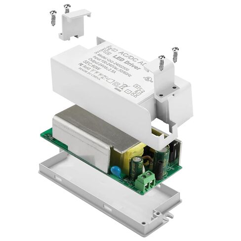 LED Driver 60 Watts UL-Listed Power Supply Transformer Adapter 100V-240V AC to 24V DC Low Voltage Output for LED Light, Computer Project, Indoor Light and Any 24V DC led Lights in Kuwait