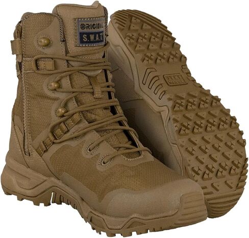 Original S.W.A.T. Alpha Fury 8" Side Zip Black 9 E - Wide in Saudi Arabia
