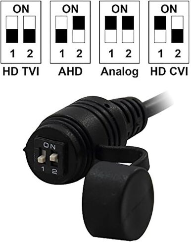 2MP 1080p Mini Dome Security Camera – 4-in-1 AHD/TVI/CVI/CVBS, 3.6mm Lens, IR Night Vision, Weatherproof Indoor/Outdoor Infrared Night Vision CCTV Camera in Kuwait