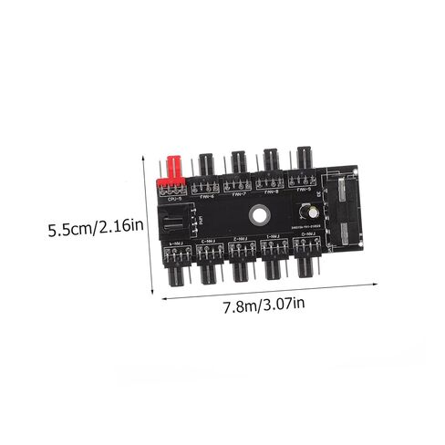 1pc Desktop Computer Fan Hub Port Pin Cooling Fan Adapter for Enhanced Computer Cooling Easy Installation Design for Gaming and Workstations in Kuwait