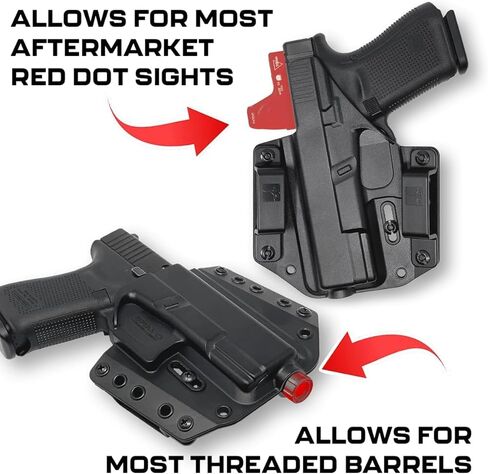 Holster for Glock™ 19 23 32 19X 45 19MOS 19M Left Hand - OWB Left Hand Holster for Concealed Carry / Custom fit to Your Gun - Outside the Waistband in Saudi Arabia