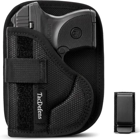 SlimOmni LCP 380 Holster Pocket & IWB Combo (جيب وحافظة IWB لـ LCP 380)، Omni-Carry يمكن استخدامه بكلتا اليدين، ارتفاع قابل للتعديل بالكامل وغير قادر، داعم قابل للإزالة، يتضمن مشبك معدني in Kuwait
