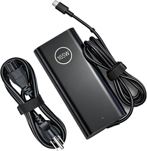 شاحن كمبيوتر محمول GAN USB من النوع C بقدرة 165 وات متوافق مع محول الطاقة Dell Precision 5680 5690 Pro Max 16 Plus/Premium MB16250 MA16250 MC16250 in Kuwait