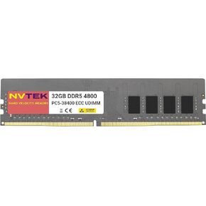 32 جيجابايت DDR5 4800 ميجا هرتز PC5-38400 1.1 فولت 2Rx8 CL40 288-PIN ECC UDIMM مصممة للوحات الأم باستخدام معالج سلسلة Intel فقط مع مجموعة شرائح Intel W680 - غير متوافقة مع وحدة المعالجة المركزية AMD in Kuwait